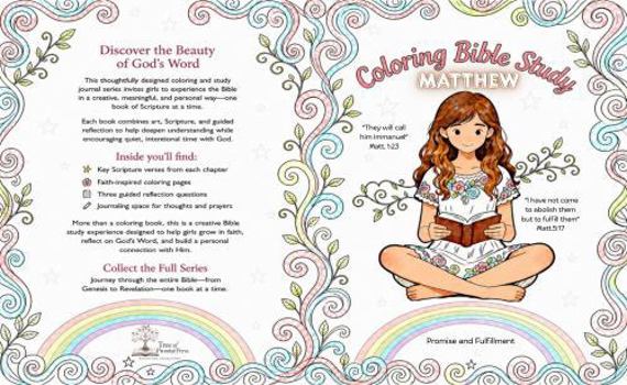 Coloring Bible Study "Matthew": Color Your Way Through Scripture While Studying God's Word (Color and Study Your Way Thru The Old and New Testament)