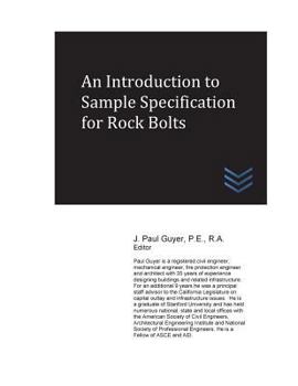 Paperback An Introduction to Sample Specification for Rock Bolts Book
