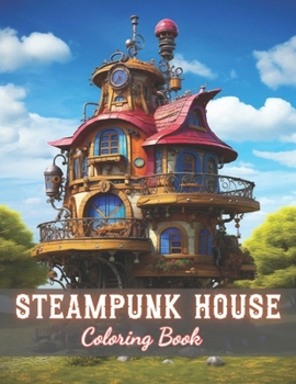 Paperback Steampunk House Coloring Book: 100+ New and Exciting Designs Book