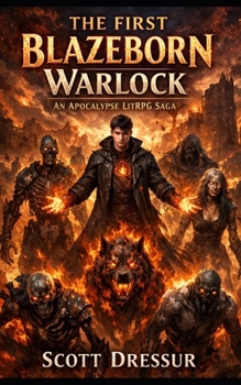 Paperback The First Blazeborn Warlock: An Apocalypse LitRPG Saga Book
