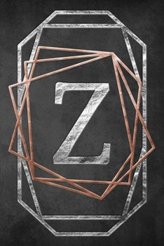 Chalkboard Foiling Minimalist Letter Notebook - Z: A personalized monogram notebook just for you!