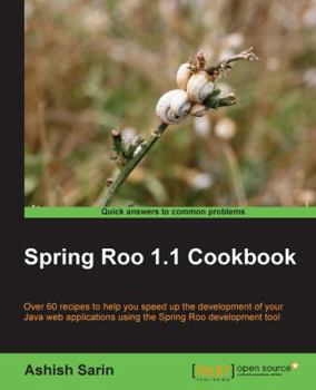 Paperback Spring Roo 1.1 Cookbook Book