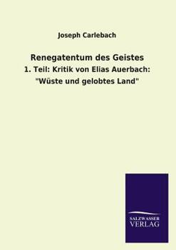 Paperback Renegatentum des Geistes [German] Book