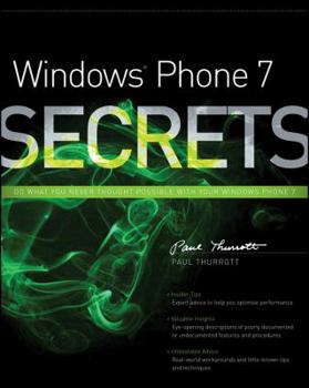 Paperback Windows Phone 7 Secrets Book