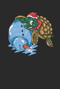 Paperback Turtle Christmas: Dotted Bullet Grid Notebook - Journal for Christmas Gift Idea And New Year Gift Idea Book