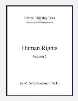Paperback Critical Thinking Tests: Human Rights: Volume 2 Book