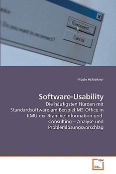 Paperback Software-Usability [German] Book