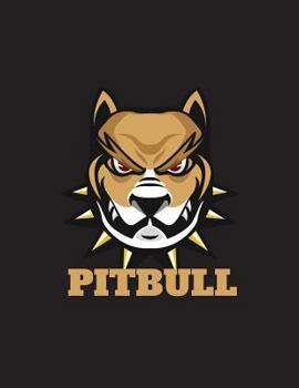 Pitbull: Pitbull on black cover and Dot Graph Line Sketch pages, Extra large (8.5 x 11) inches, 110 pages, White paper, Sketch, Draw and Paint