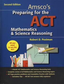 Paperback Preparing for the ACT Mathematics & Science Reasoning Book