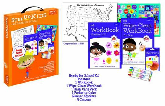 Paperback STEP UP KIDS: Get Ready for School Kit-Step 1 Ages 4-6 Book