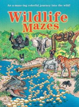 Paperback Wildlife Mazes Book