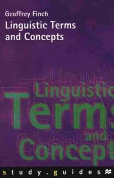 Paperback Linguistics Terms and Concepts Book