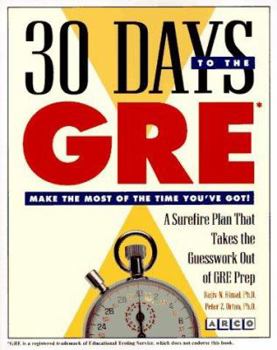 Paperback 30 Days to the GRE Book