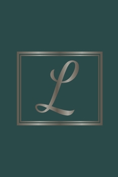 Paperback L: Initial Monogram Letter L College Ruled Notebook. Personalized Medium Lined Journal & Diary for Writing & Note Taking Book