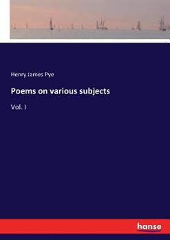 Paperback Poems on various subjects: Vol. I Book