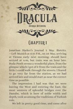 Paperback Dracula Journal Notebook: (Novel Themed Diary 6x9) Book