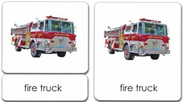 Cards Transportation 3-Part Reading Cards Book