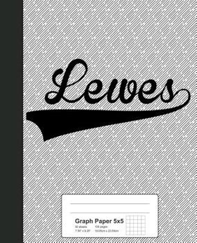 Paperback Graph Paper 5x5: LEWES Notebook Book