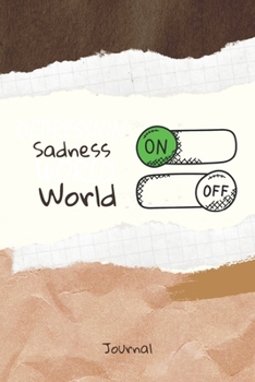 Paperback Sadness On Word Off Journal: Journal or Planner for Sadness Lovers / Retro Vintage Sadness Gift, (vintage journals and notebooks, kraft Old Paper, Book