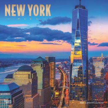 Calendar New York City 2025 12 X 24 Inch Monthly Square Wall Calendar Foil Stamped Cover Plastic-Free Book
