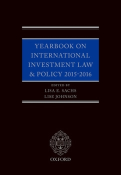 Hardcover Yearbook on International Investment Law & Policy 2015-2016 Book