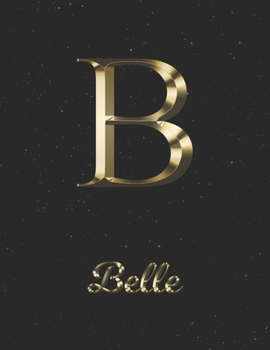 Paperback Belle: 1 Year Daily Planner (12 Months) - Yellow Gold Effect Letter B Initial First Name - 2020 - 2021 - 365 Pages for Planni Book