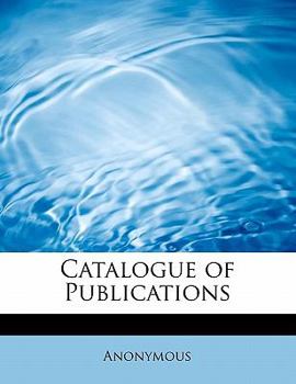 Paperback Catalogue of Publications Book