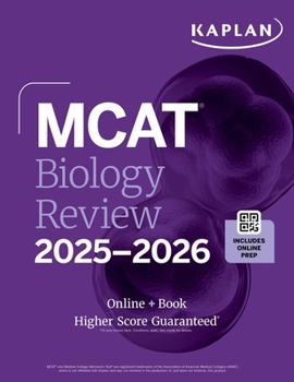 Paperback MCAT Biology Review 2025-2026: Online + Book