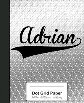 Paperback Dot Grid Paper: ADRIAN Notebook Book