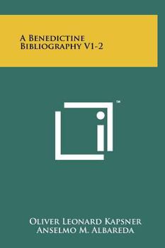 Hardcover A Benedictine Bibliography V1-2 Book
