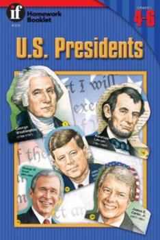 Paperback U.S. Presidents Homework Booklet, Grades 4 - 6 Book