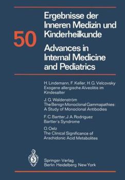 Paperback Ergebnisse Der Inneren Medizin Und Kinderheilkunde / Advances in Internal Medicine and Pediatrics Book