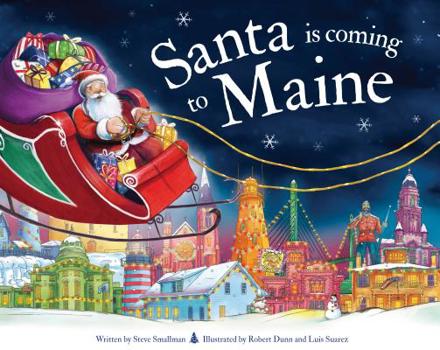 Hardcover Santa Is Coming to Maine Book