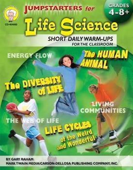 Paperback Jumpstarters for Life Science, Grades 4 - 12 Book