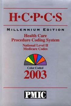 Paperback HCPCS 2003 Coder's Choice, Millennium Edition, Health Care Procedure Coding System, National Level II, Medicare Codes, Color Coded Book