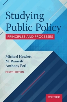 Paperback Studying Public Policy: Principles and Processes Book