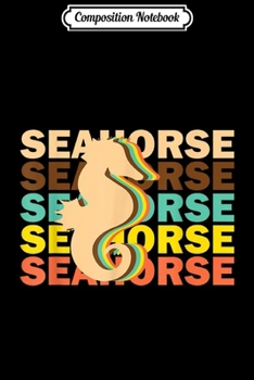 Composition Notebook: Seahorse Vintage Repeat Journal/Notebook Blank Lined Ruled 6x9 100 Pages