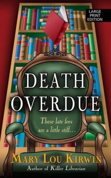 Hardcover Death Overdue [Large Print] Book