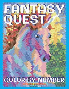 FANTASY QUEST Color by Number: Activity Puzzle Coloring Book for Adults Relaxation & Stress Relief