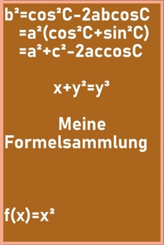 Formelsammlung Notizbuch: 50 Seiten | 6x9 Format DIN A5 | Tagebuch Journal | kariert | Mathematik (German Edition)