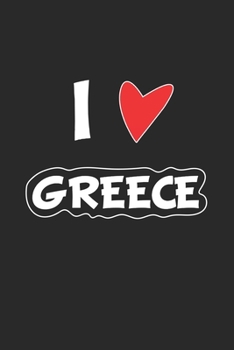 Greece: Notebook, Journal | Gift Idea for Globetrotters and Travel Fans | dot grid | 6x9 | 120 pages