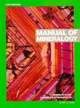 Hardcover Manual of Mineralogy (After James D. Dana) Book