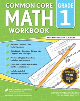 Paperback 1st grade Math workbook: CommonCore Math Workbook Book