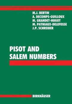 Paperback Pisot and Salem Numbers Book