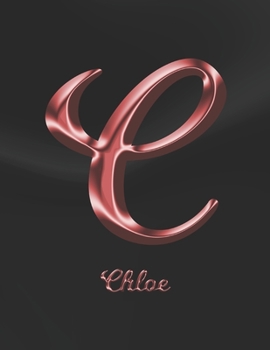 Chloe: 1 Year Weekly Planner with Note Pages (12 Months) | Black Marble Rose Gold Pink Effect Letter C | 2020 - 2021 | Week Planning | Monthly ... | Plan Each Day, Set Goals & Get Stuff Done