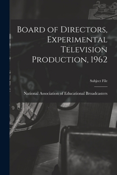 Paperback Board of Directors, Experimental Television Production, 1962 Book