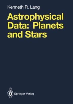 Hardcover Astrophysical Data: Planets and Stars Book