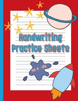 Paperback Handwriting Practice Sheets: Learn to Write Alphabets and Numbers, Blank Dotted Midline Pages Book