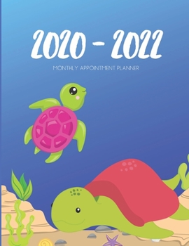 2020-2022 Three 3 Year Planner Turtles Tortoise Monthly Calendar Gratitude Agenda Schedule Organizer: 36 Months Calendar; Appointment Diary Journal With Address Book, Password Log, Notes, Julian Dates