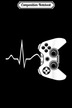 Paperback Composition Notebook: Gamer Heartbea Video Game Lover Gift Journal/Notebook Blank Lined Ruled 6x9 100 Pages Book